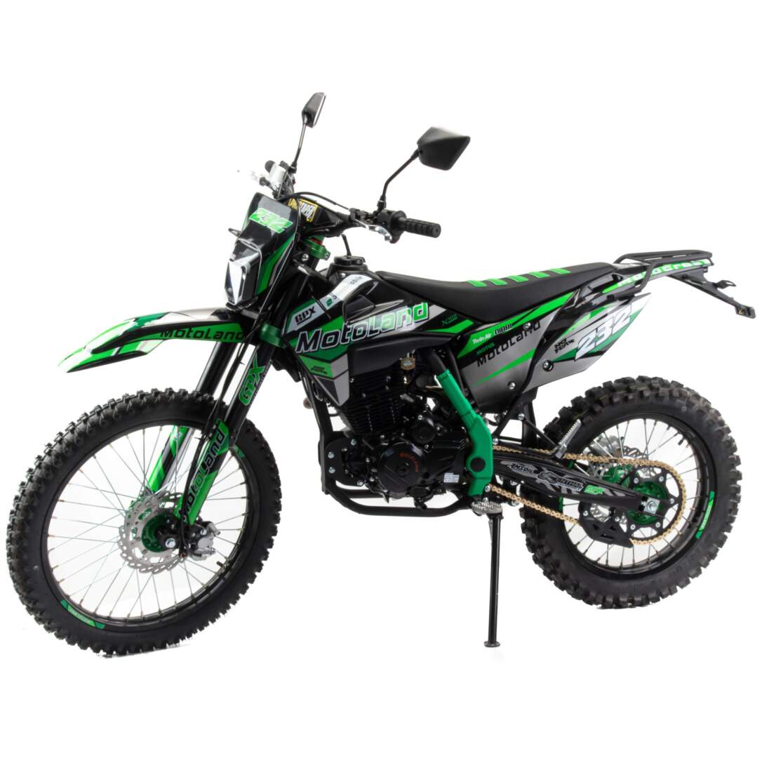 00000021153. Мотоцикл Кросс Motoland XT 250 HS 172FMM (PR5) ПТС зеленый